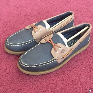 Sperry Cross Lace Boat Shoes